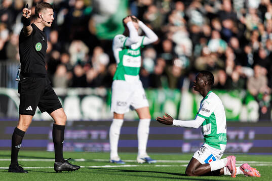 Domare Erik Mattsson och Västerås Mamadou Ousmane Diagne