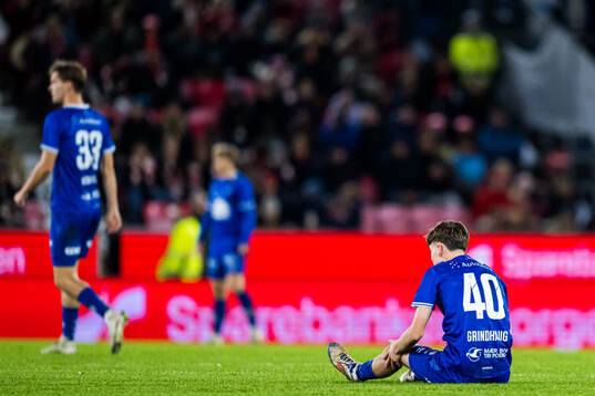 Almar Gjerd Grindhaug of Haugesund looks dejected
