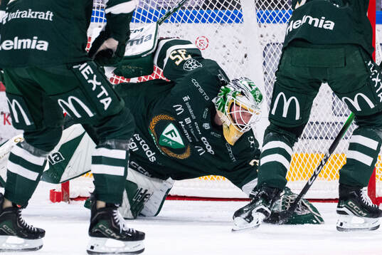 Färjestads målvakt Melker Thelin