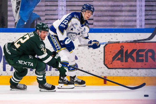 Färjestads Magnus Nygren och Leksands Lukas Vejdemo