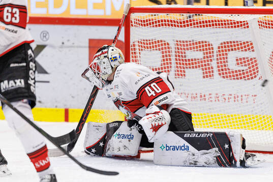Malmö Redhawks målvakt Oskar Blomgren
