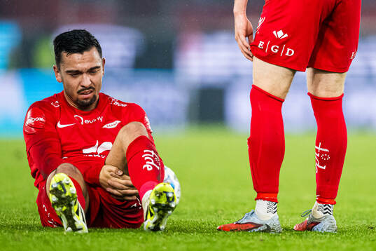 Niklas Castro of Brann looks dejected