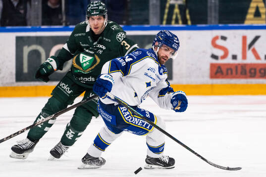 Färjestads Ronald Knot och Leksands Oskar Lang