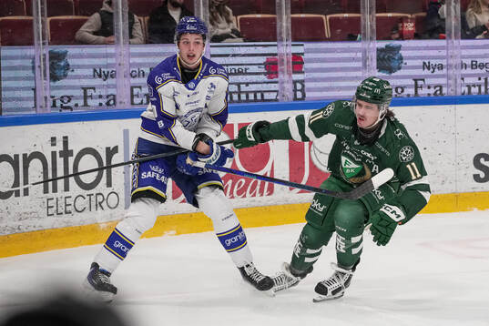 Leksands Anton Johansson och Färjestads Joakim Nygård