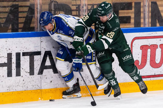 Leksands Jon Knuts och Färjestads Emil Alba