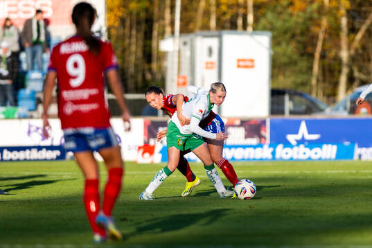Vittsjös Hanna Ekengren och Hammarbys Emilie Joramo