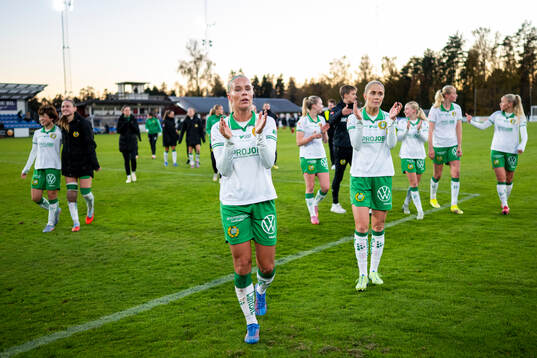 Hammarbys spelare jublar