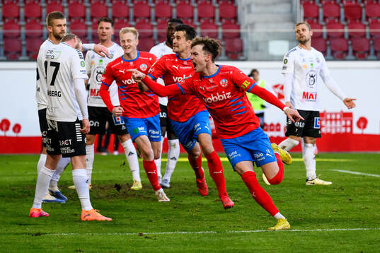 Helsingborgs Alexander Johansson jublar