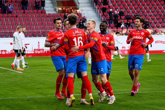 Helsingborgs Alexander Johansson jublar