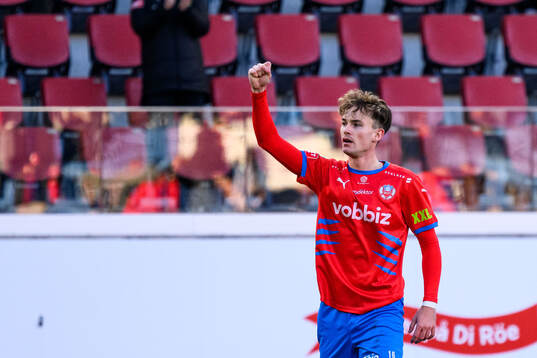 Helsingborgs Alexander Johansson jublar