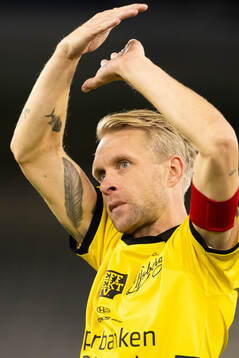 Elfsborgs Johan Larsson jublar