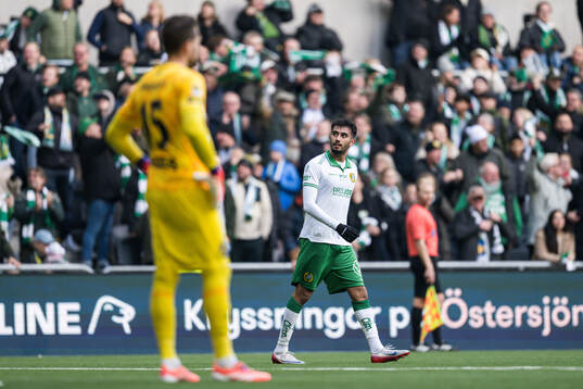 Hammarbys Montader Madjed och AIKs målvakt målvakt