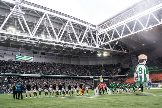 AIKs och Hammarbys spelare