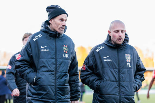 Brommapojkarnas huvudtränare Ulf Kristiansson och