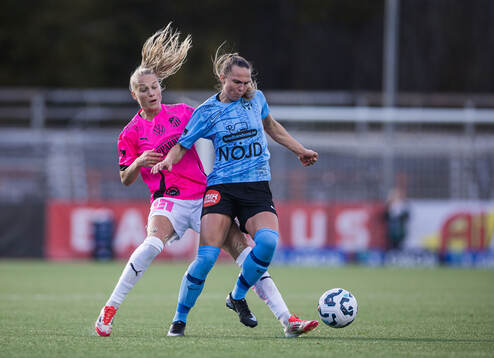 Häckens Stine Sandbech och Brommapojkarnas Frida
