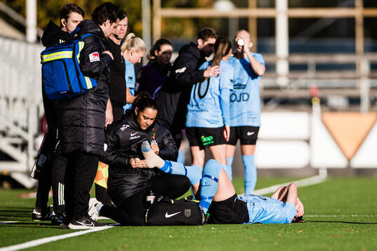 Brommapojkarnas Frida Thörnqvist har ont