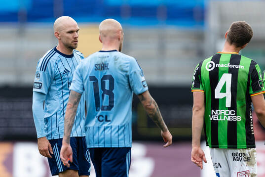 Djurgårdens Marcus Danielson och Adam Ståhl deppar