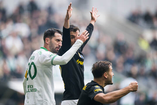 Hammarbys Nahir Besara och AIKs Sotirios Papagiannopoulos