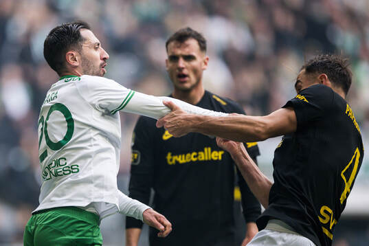 Hammarbys Nahir Besara och AIKs Sotirios Papagiannopoulos