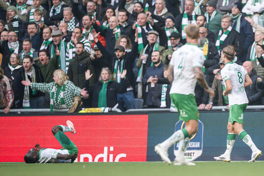 Hammarbys Ibrahima Breze Fofana har ont