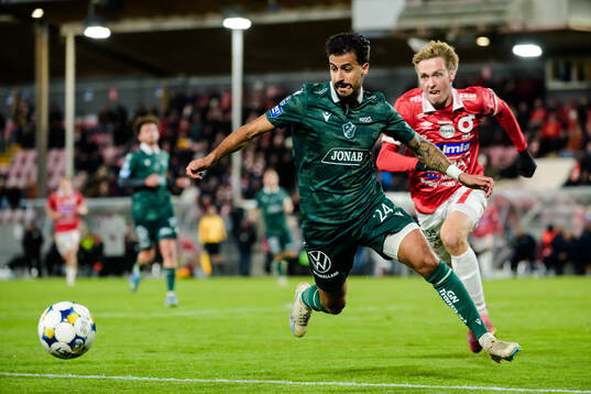 Halmstads Rami Kaib och Degerfors Santeri Haarala
