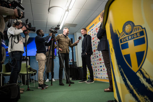 Graham Potter is being interviewed