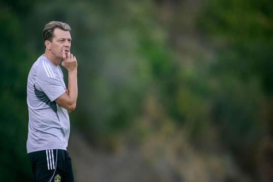 Head coach Tony Gustavsson of the Swedish women's national