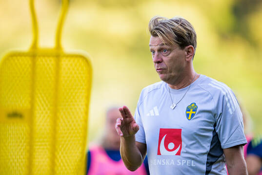 Head coach Tony Gustavsson of the Swedish women's national