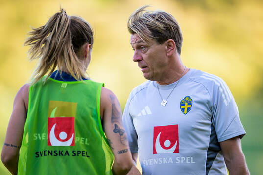 Head coach Tony Gustavsson of the Swedish women's national