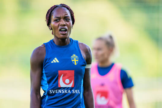 Evelyn Ijeh of the Swedish women's national football team