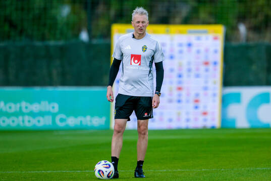 Assistant coach Niklas Egnell of the Swedish women's