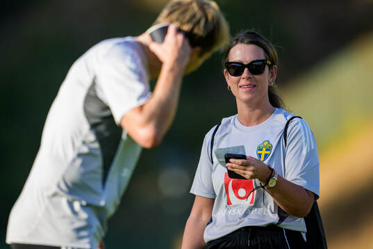 Psychologists Sara Hammer of the Swedish women's national