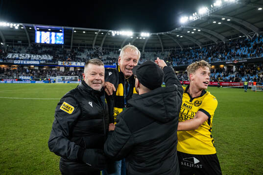 Mjällbys tränare Anders Torstensson och sportchef Hasse