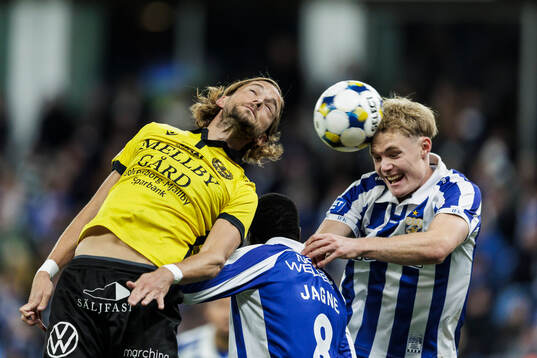Mjällbys Tom Pettersson, IFK Göteborgs Imam Jagne och Max