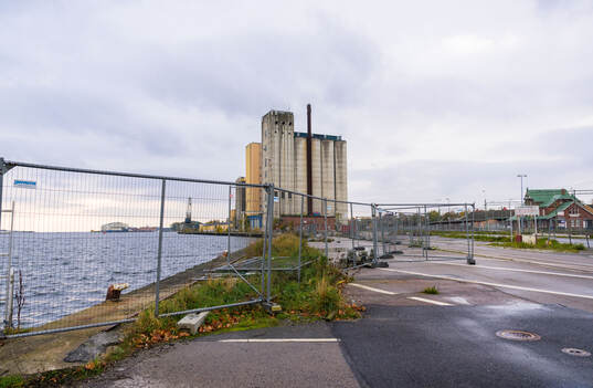 Platsen i innerhamnen där Mjällby senare i november ska