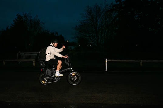 Mjällbys Jacob Bergström cyklar hem