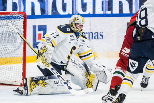 Södertäljes målvakt Love Härenstam