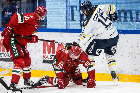 Moras Felix Johansson och Södertäljes Albin Carlson