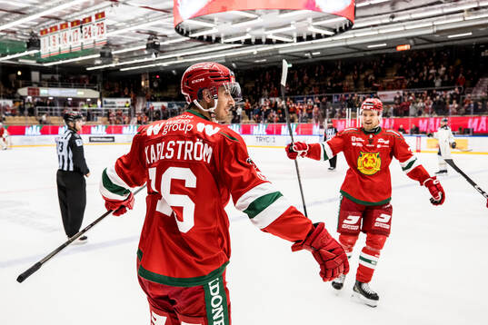 Moras Marcus Karlström jublar