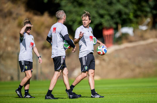 Head coach Tony Gustavsson of the Swedish women's national