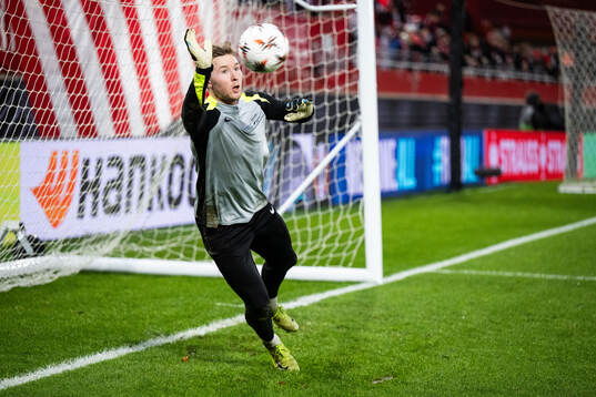 Goalkeeper Mathias Dyngeland of Brann
