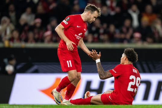 Bård Finne and Noah Jean Holm of Brann