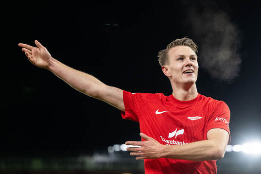 Emil Kornvig of Brann celebrates