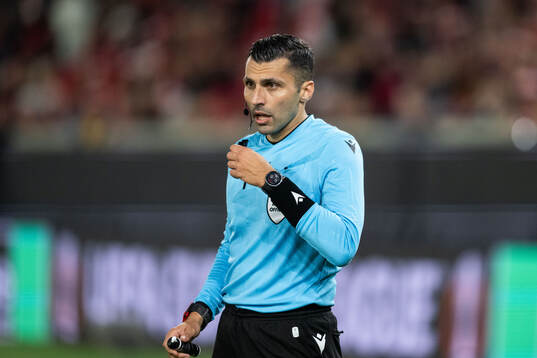 Referee Vassilis Fotias