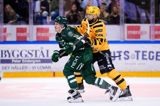 Färjestads Joakim Nygård och Skellefteås Viktor Grahn