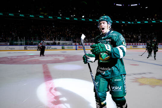Färjestads Joakim Nygård jublar
