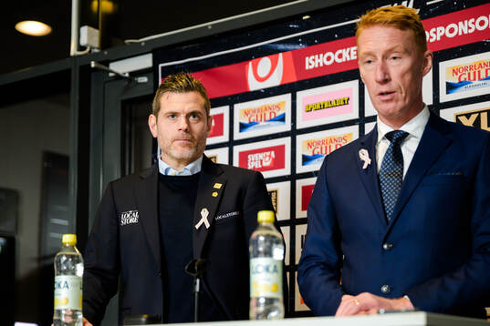 Skellefteås tränare Daniel Hermansson och Färjestads