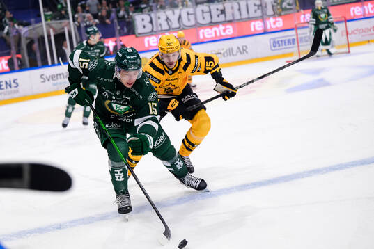 Färjestads Jack Berglund och Skellefteås Lars Bryggman