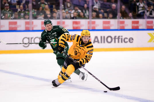 Färjestads Oskar Steen och Skellefteås Arvid Lundberg