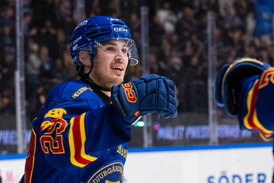 Djurgårdens Håvard Salsten jublar